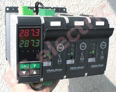 Three-phase power controller Relay TC 40А со встроенным PID-регулятором.